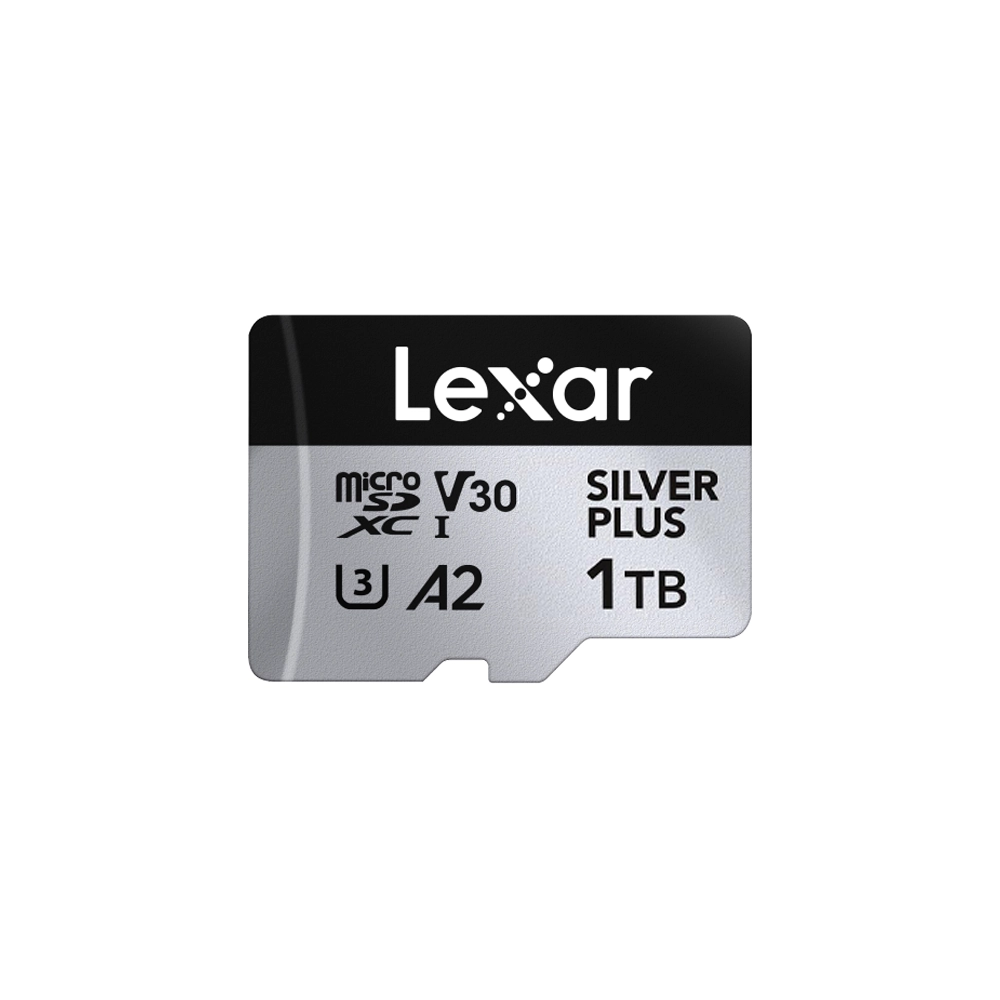 Lexar Professional Silver Plus 1TB microSDXC UHS-I V30 (205MB/s) - DJI Recommended Memory Card