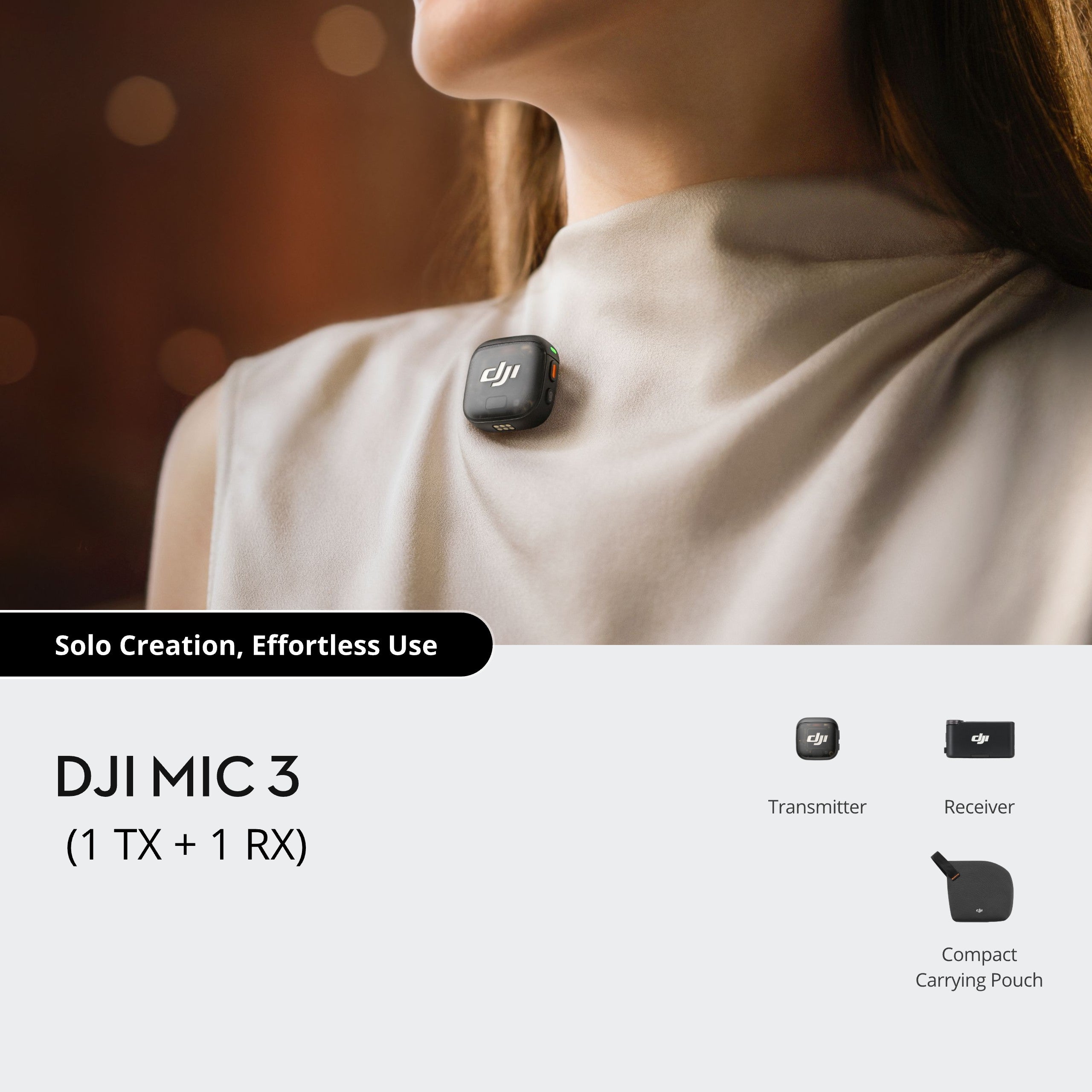 DJI Mic 3 (1 Transmitter + 1 Receiver)