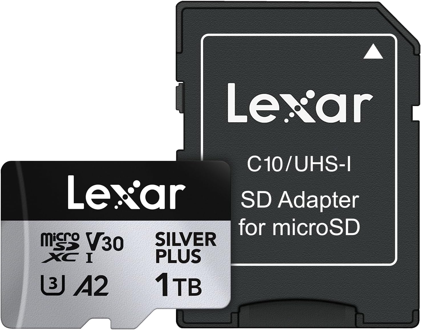 Lexar Professional Silver Plus 1TB microSDXC UHS-I V30 (205MB/s) - DJI Recommended Memory Card